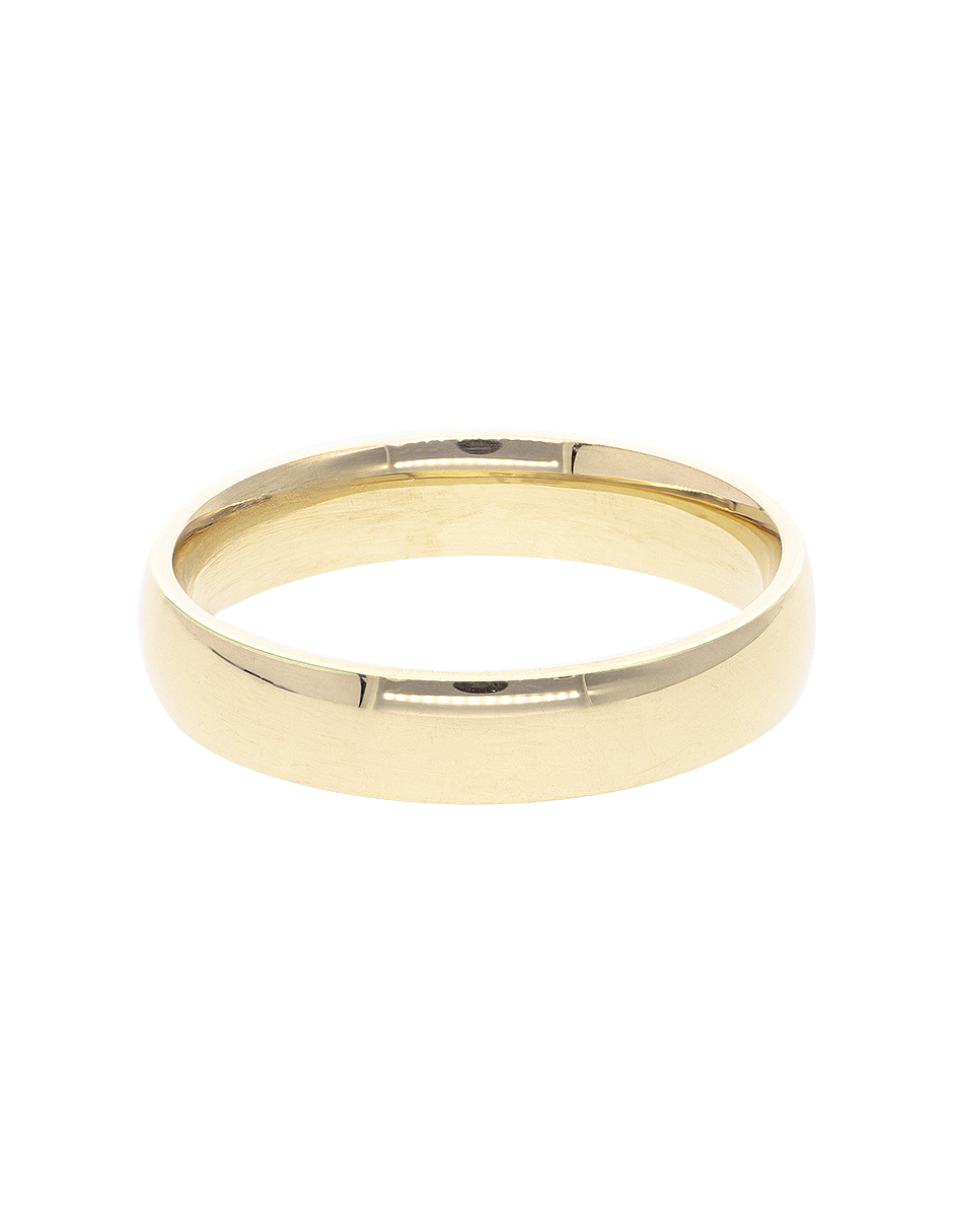 Argolla lisa 4mm en oro