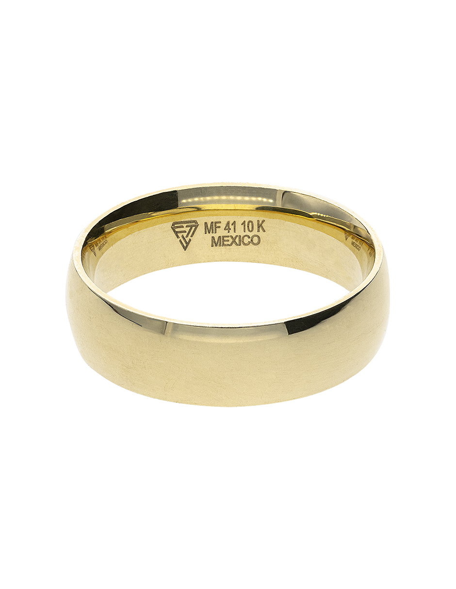 Argolla lisa 6mm en oro