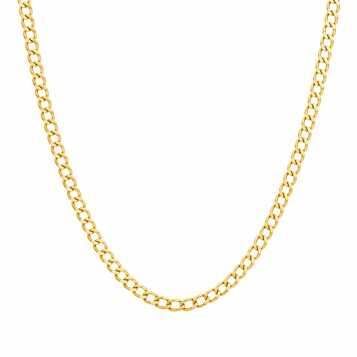 Cadena cubana 3mm en oro