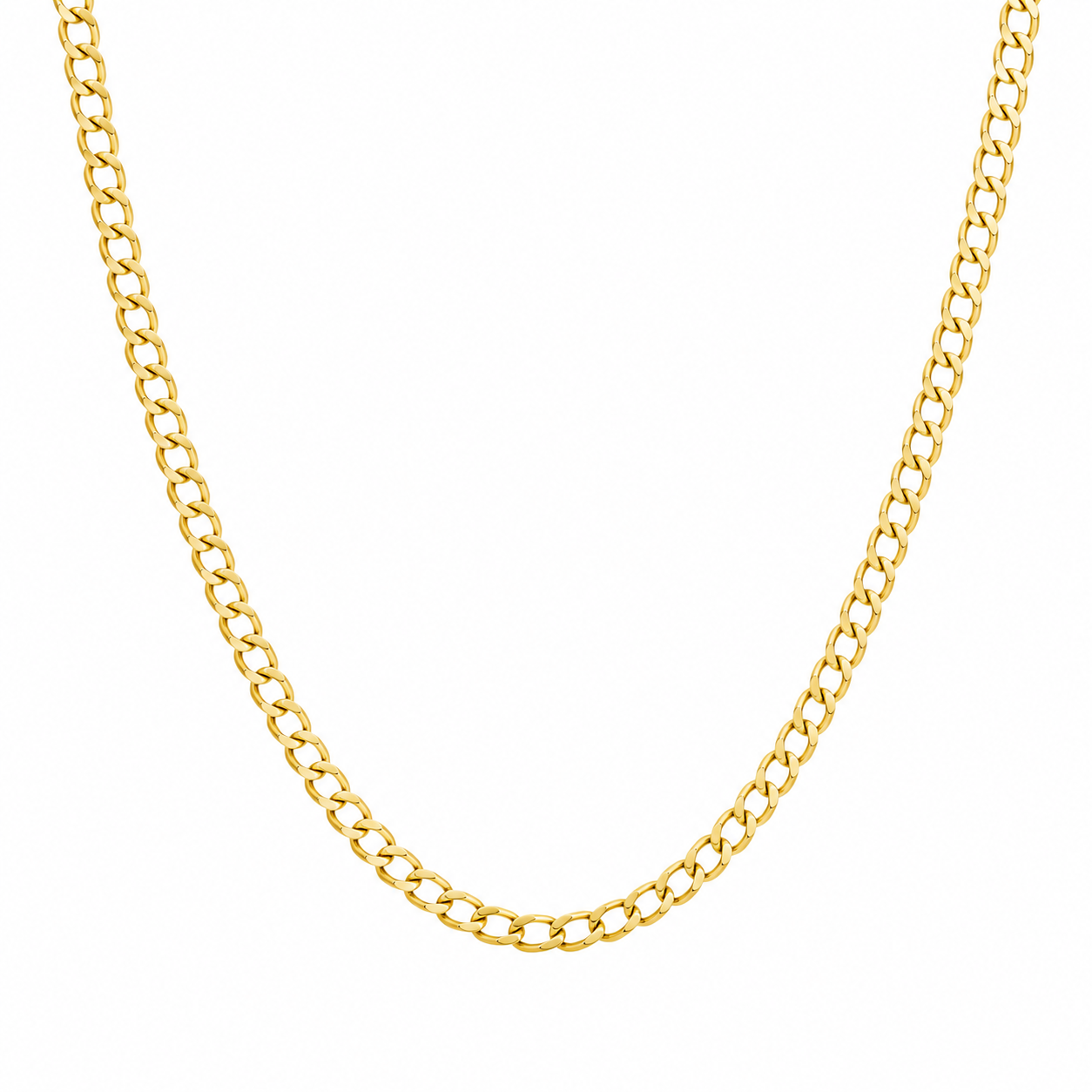 Cadena cubana 3mm en oro