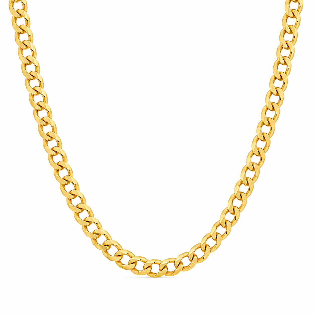 Cadena cubana 4mm en oro