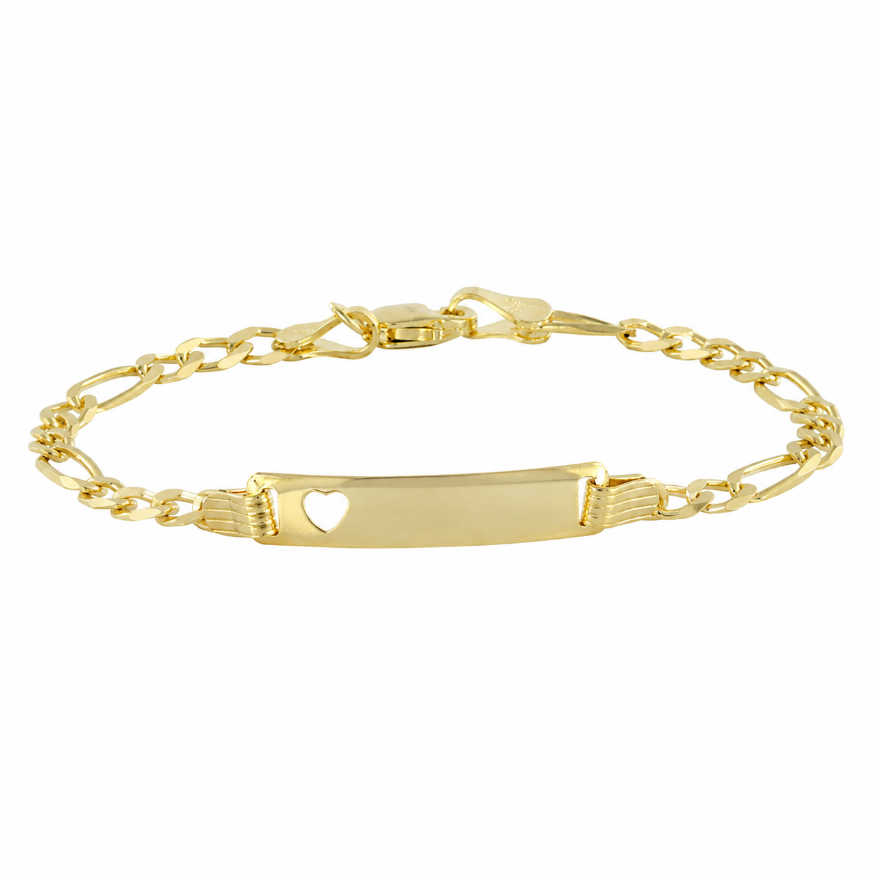 Esclava de bebé cartier con placa de corazón