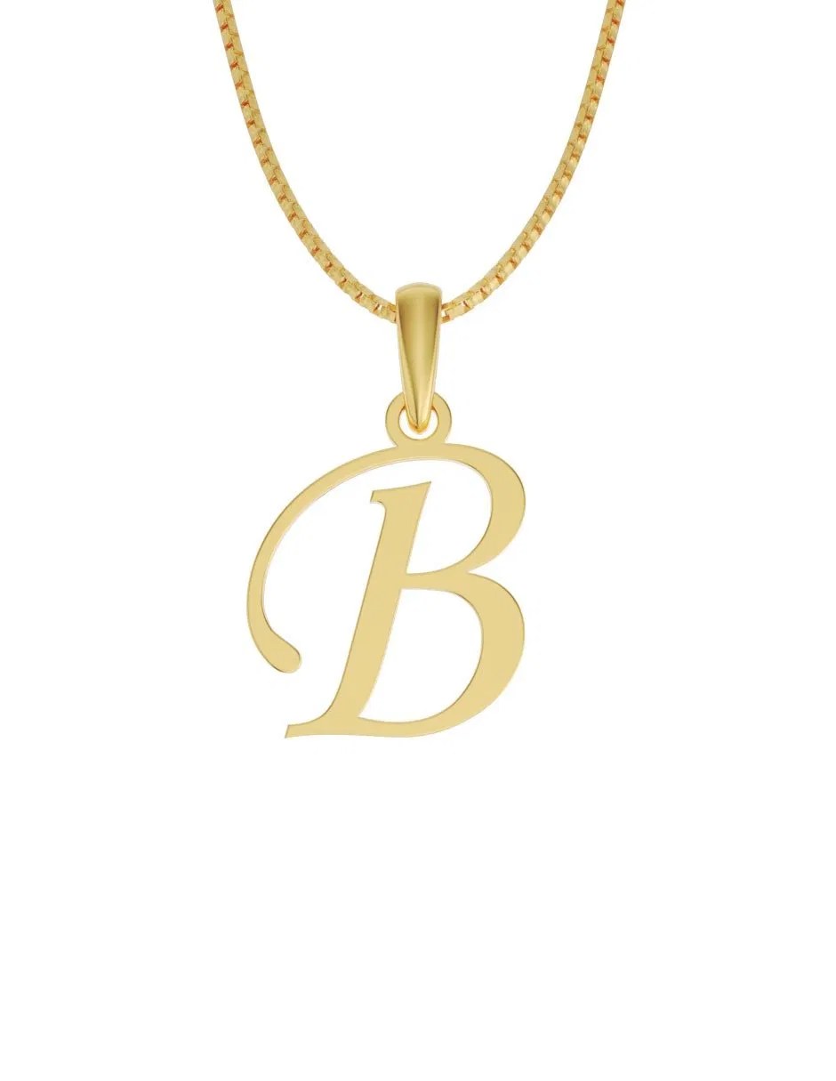 Inicial B en oro