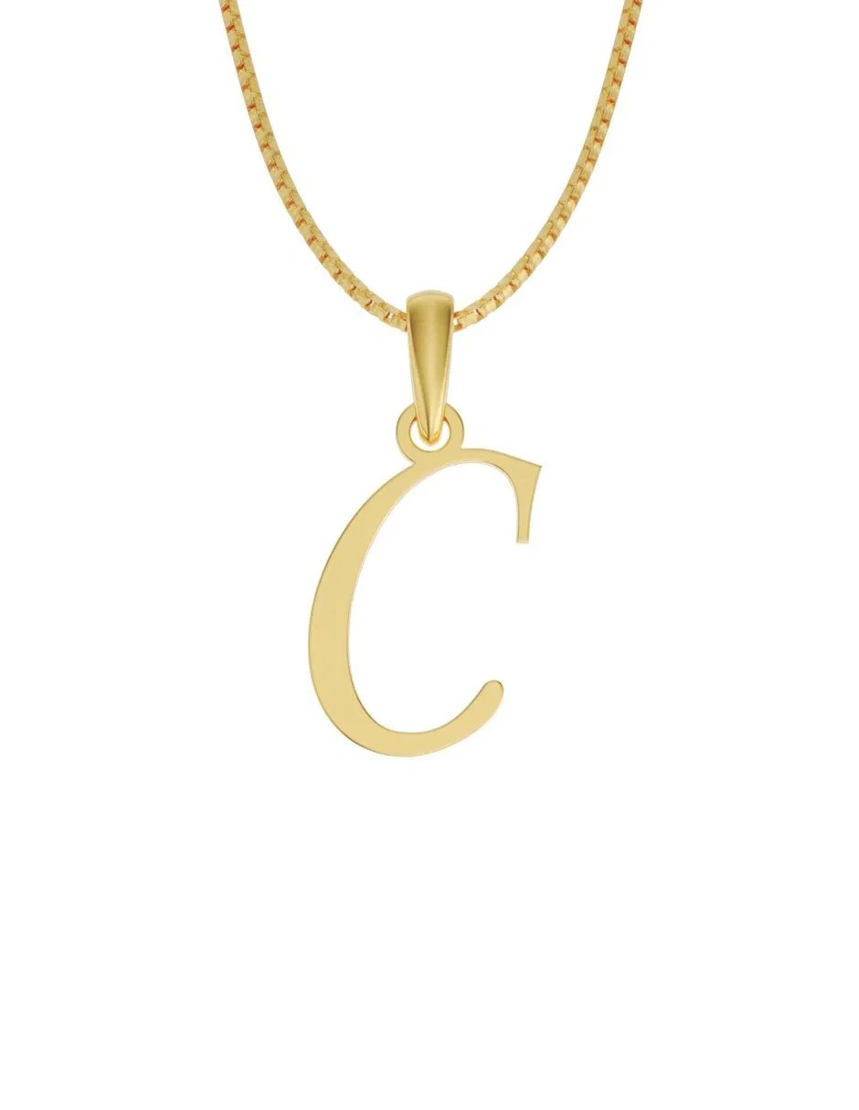 Inicial C en oro