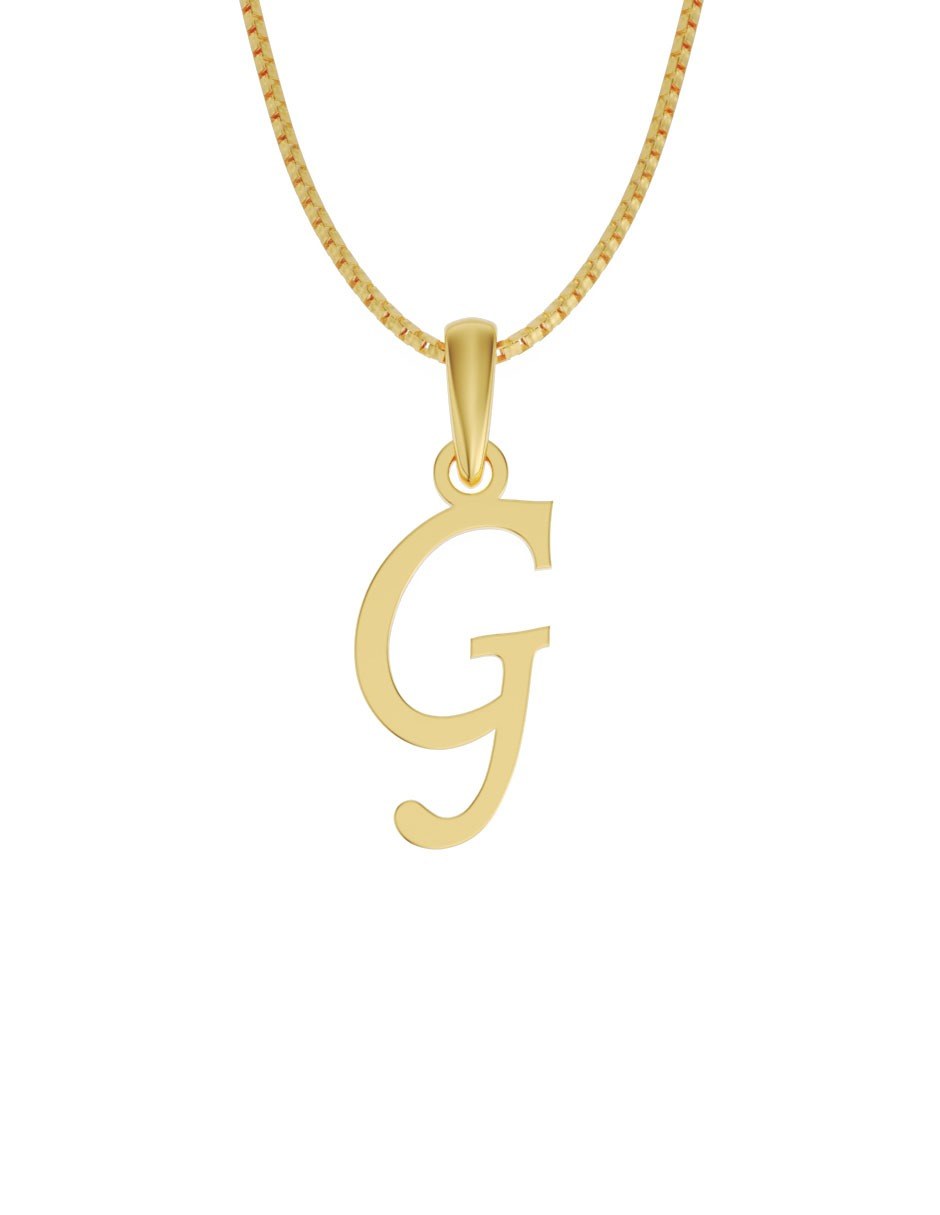 Inicial G en oro