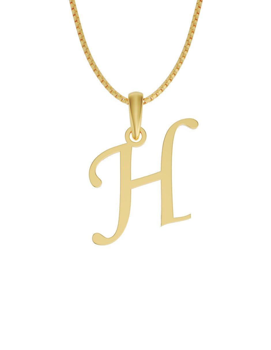 Inicial H en oro
