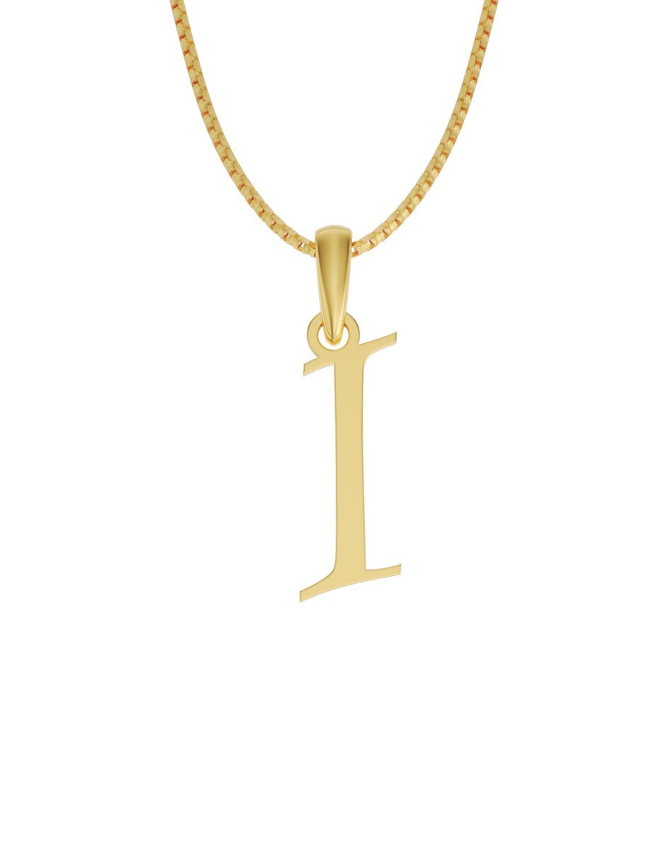 Inicial I en oro