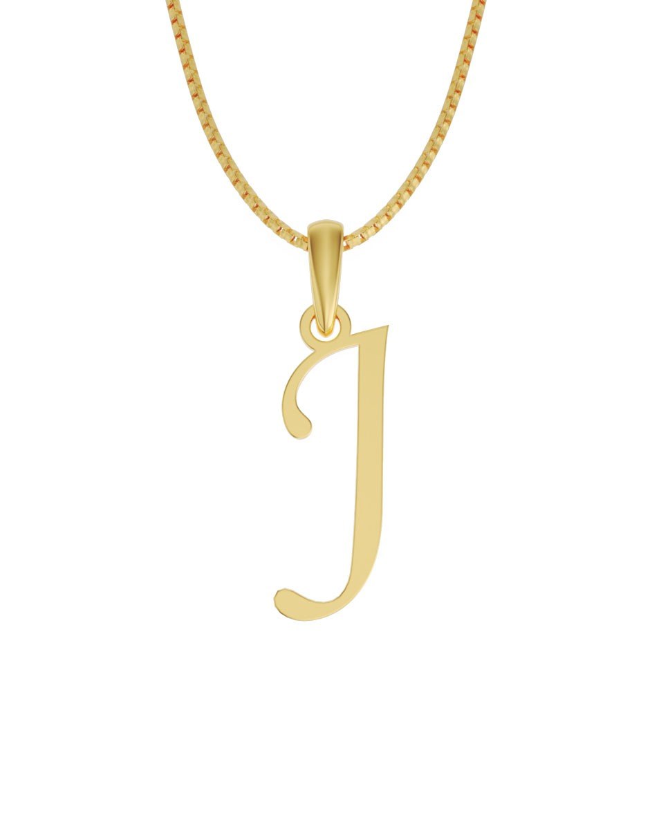 Inicial J en oro