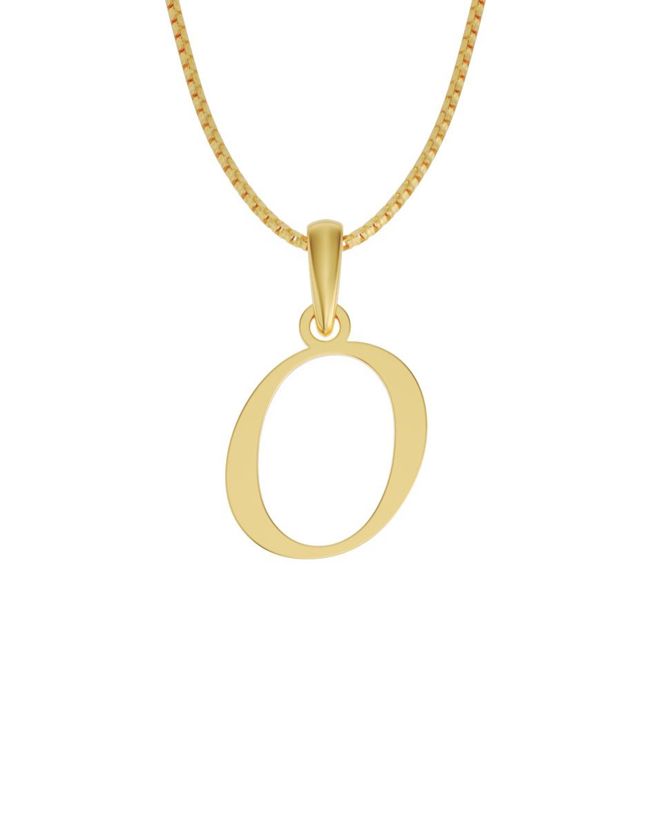 Inicial O en oro