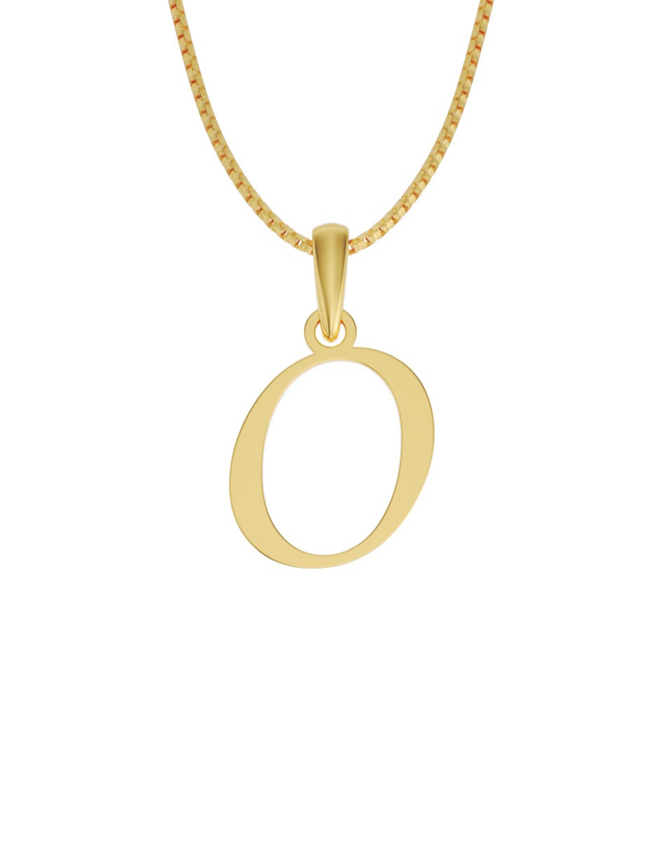 Inicial O en oro
