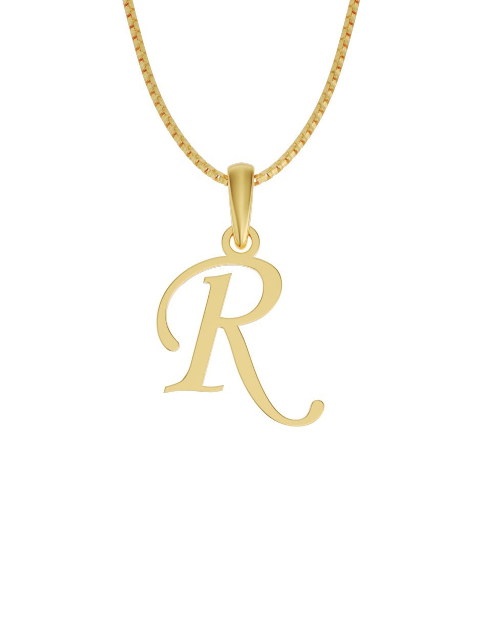 Inicial R en oro