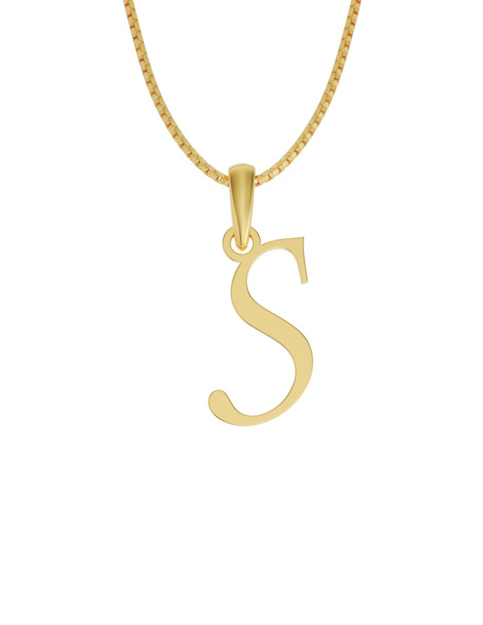 Inicial S en oro