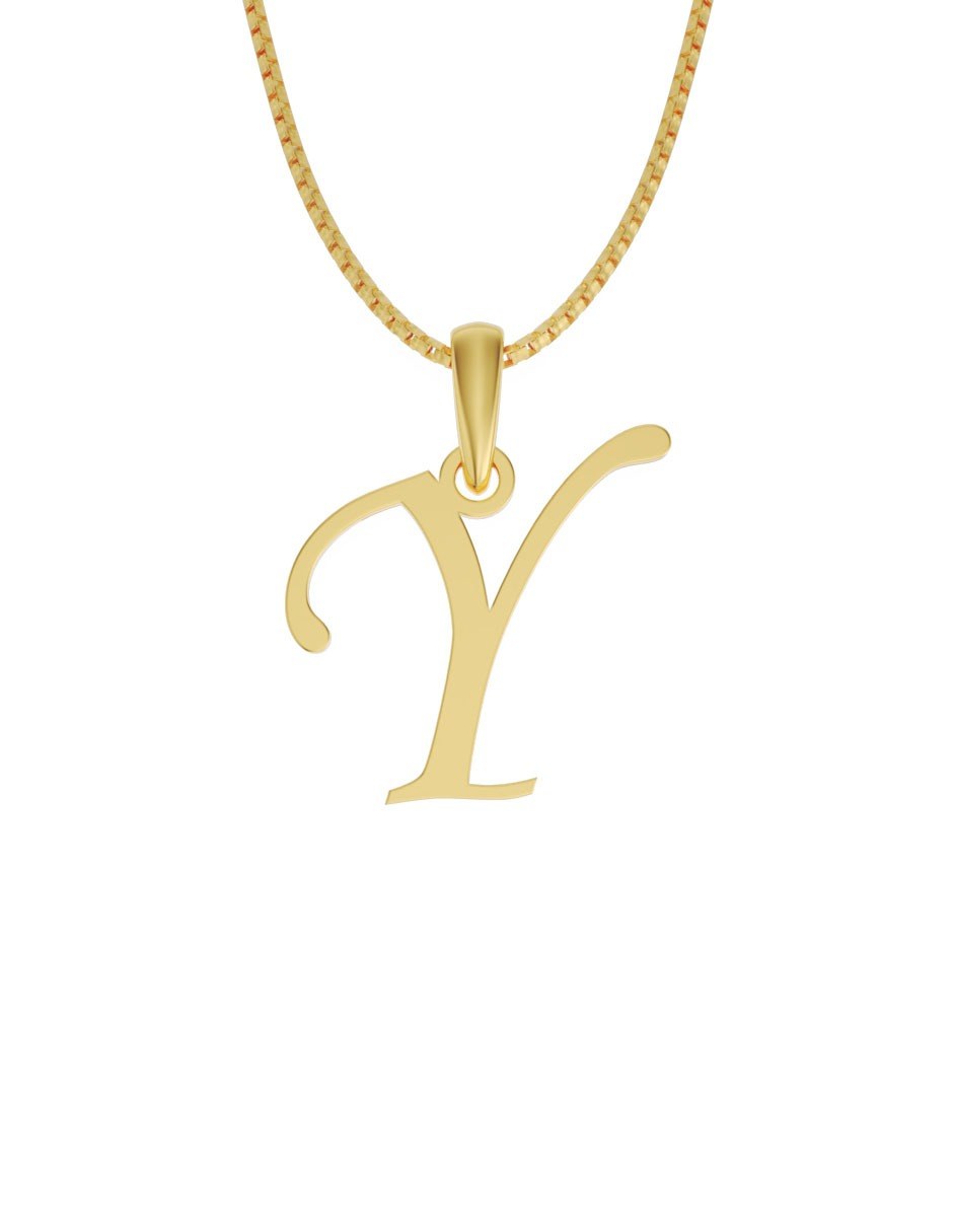 Inicial Y en oro
