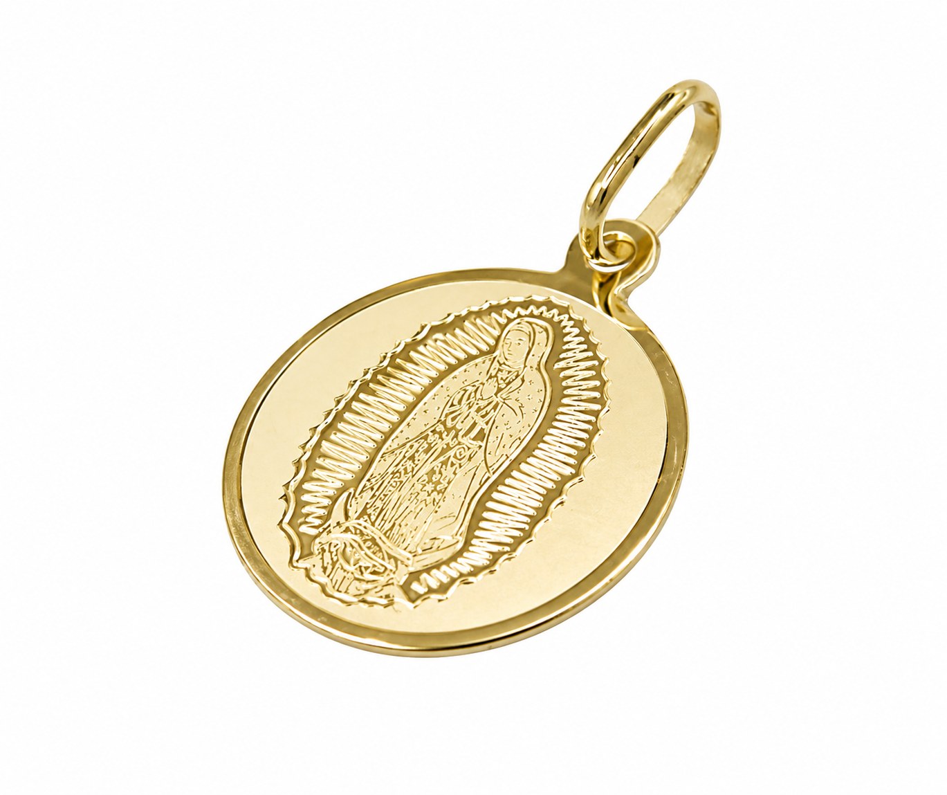 Medalla Virgen de Guadalupe bulto plano