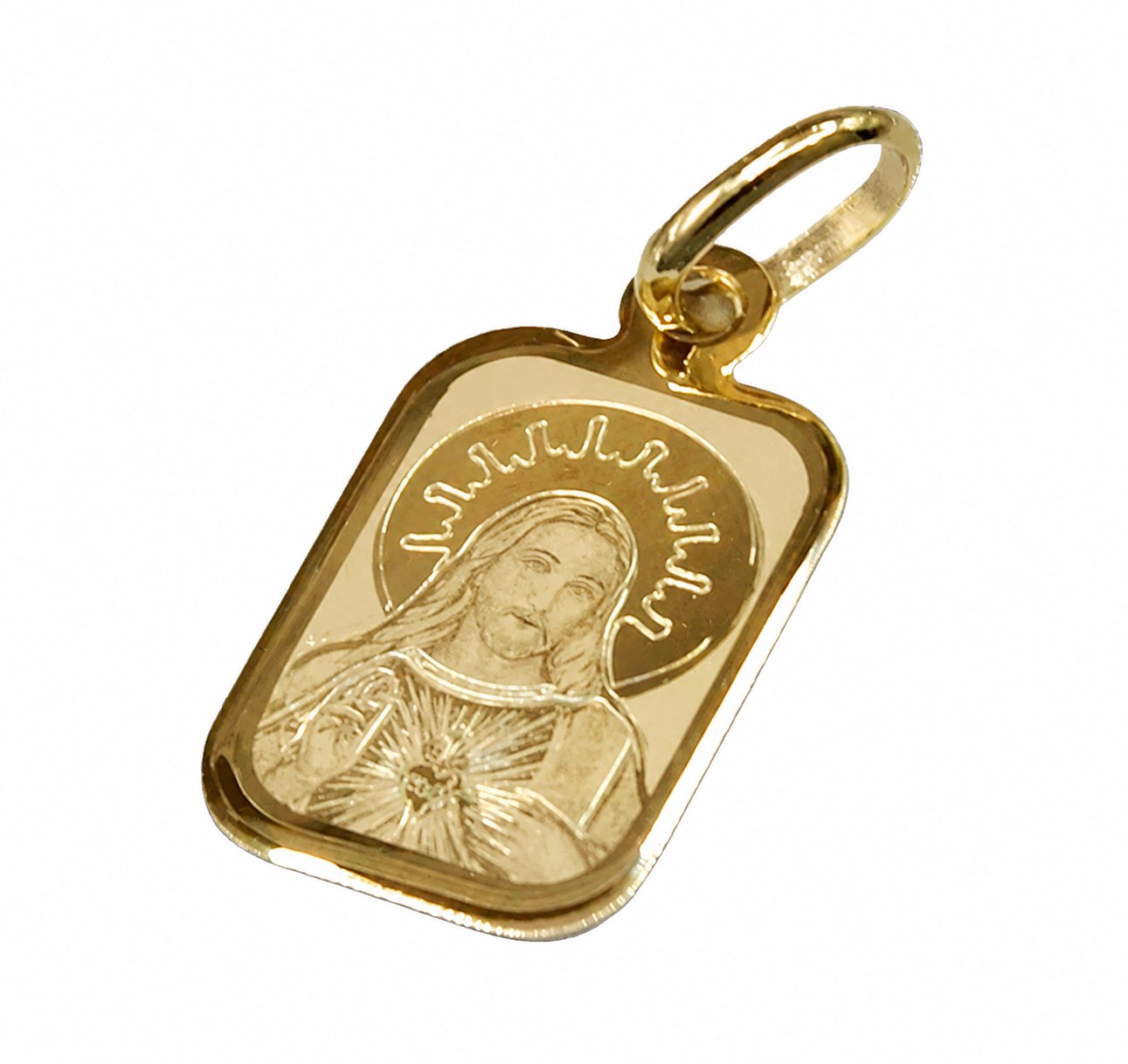 Medalla Sagrado Corazón rectangular