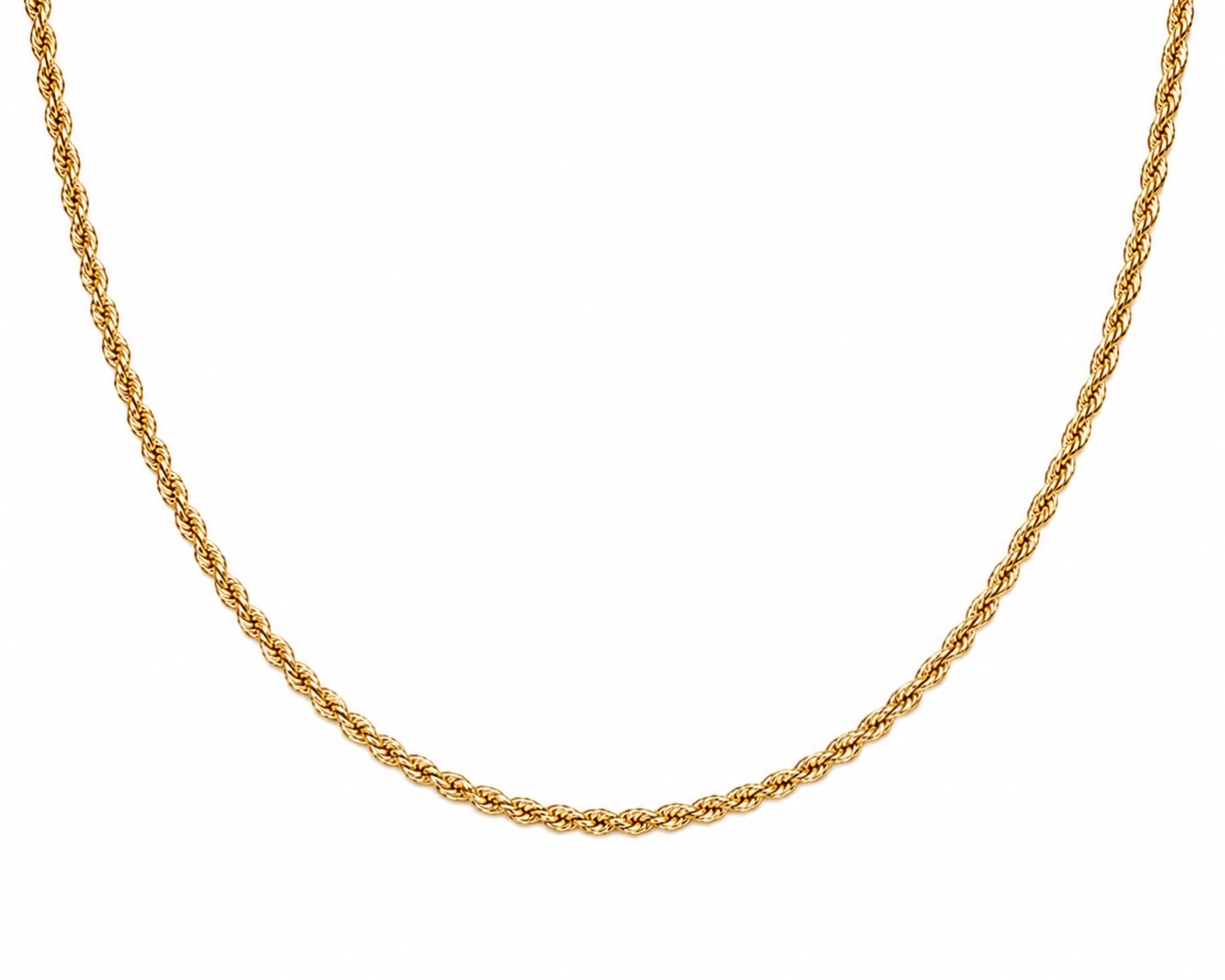 Cadena torzal 1mm en oro