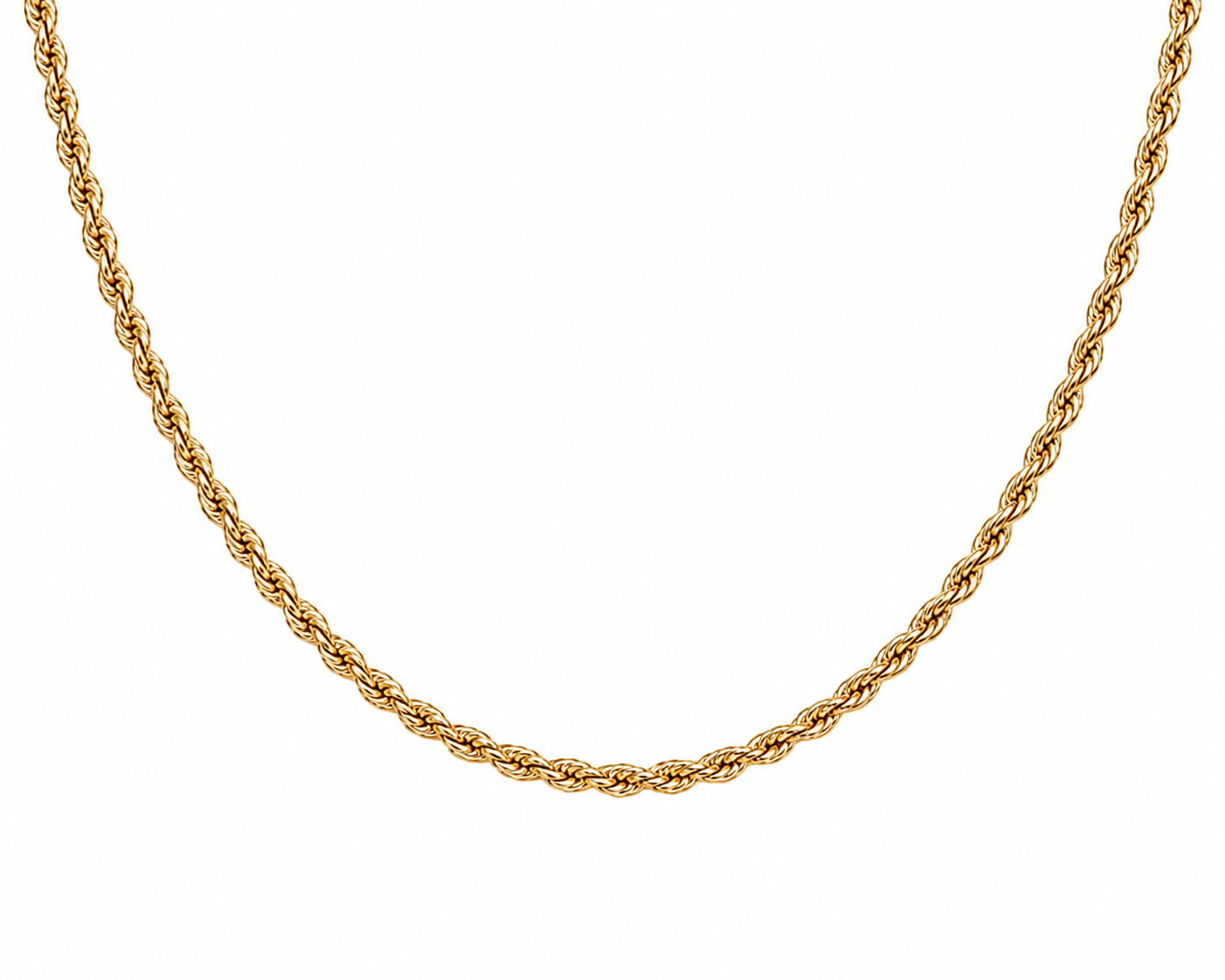 Cadena torzal 2mm en oro