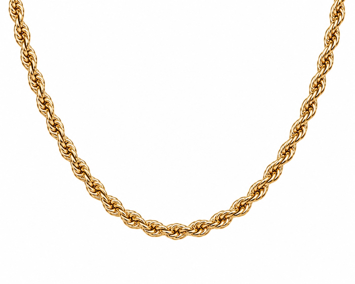 Cadena torzal 4mm en oro