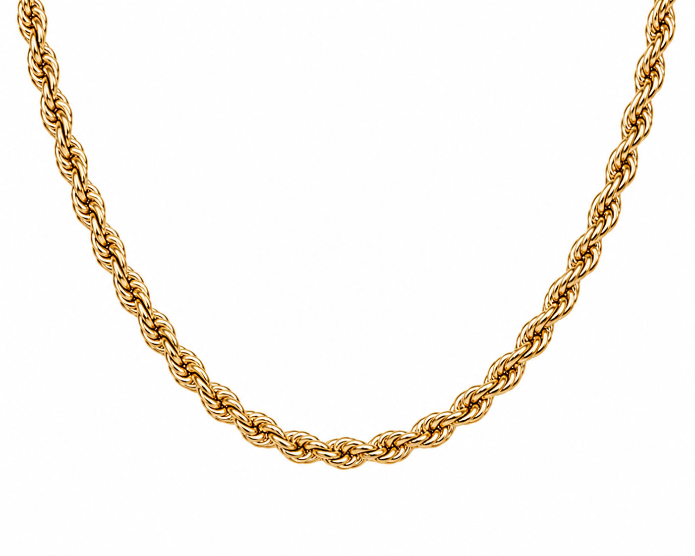 Cadena torzal 4mm en oro